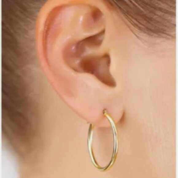 1 Pair Vintage Style Simple Style Round Plating Titanium Steel 18K 25cm - Picture 1 of 4